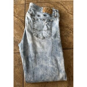 American Eagle Distressed  Jeans Men's 36x32  Next Level Flex Fit 35X30.5